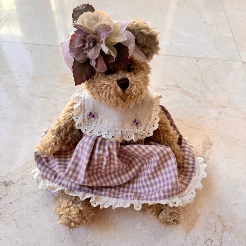 The Bearington Bears Collection Jennifer Gingham Dress Teddy Bear